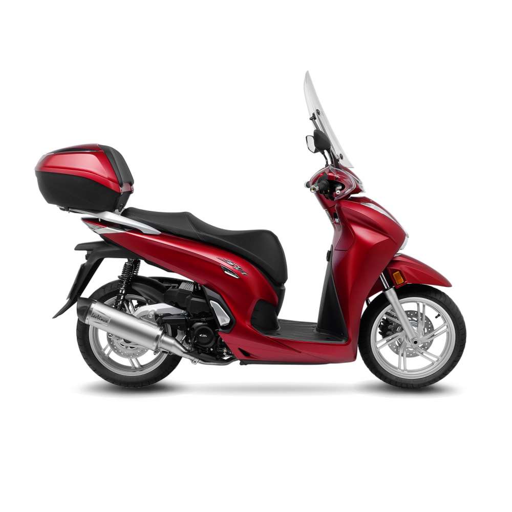 LeoVince Auspuffanlage LV One Evo für Honda SH 350 i, Edelstahl silber, slip on, E-Gutachten