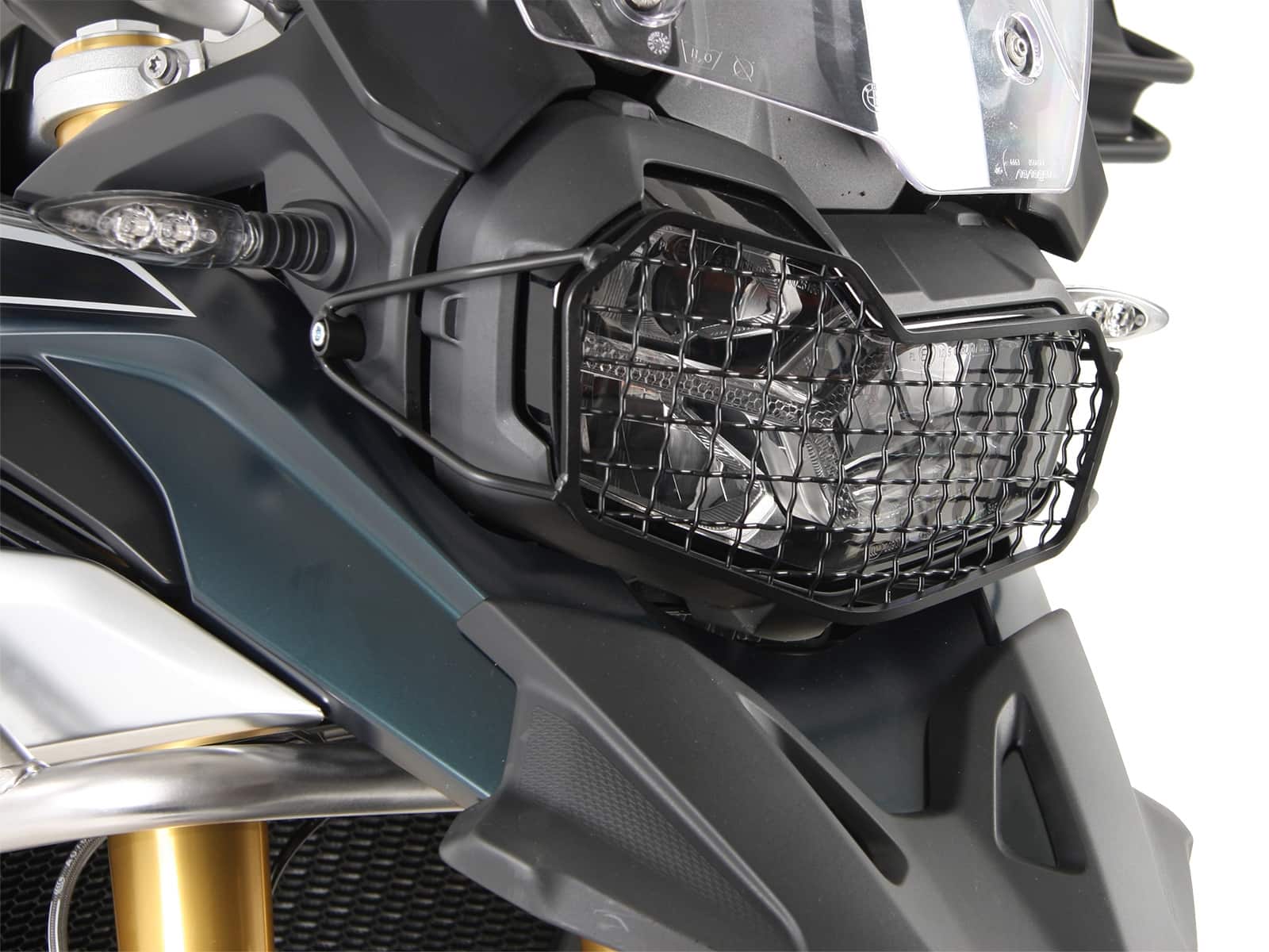 Lampenschutzgitter schwarz für BMW F 750 GS Hepco & Becker