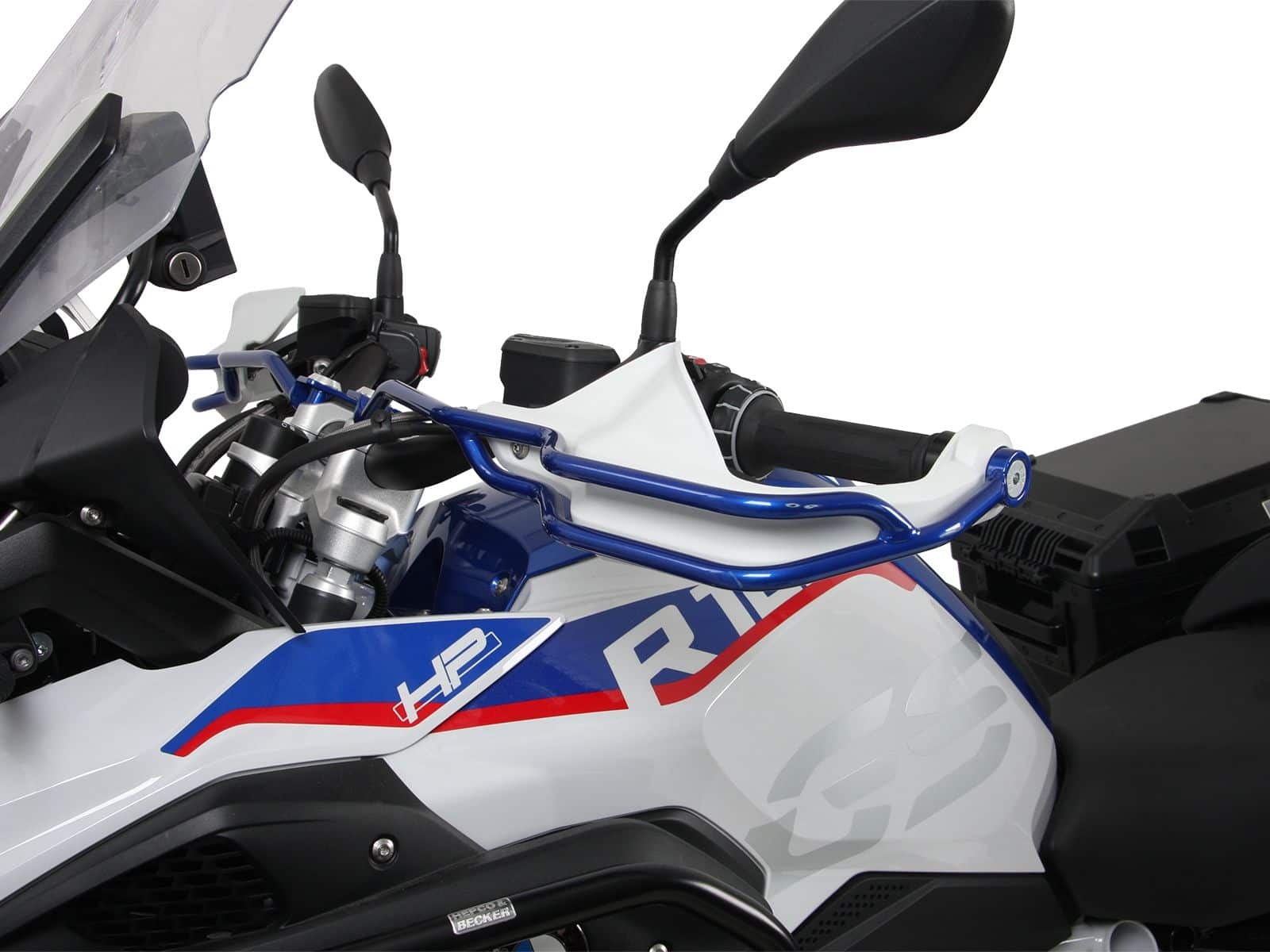Griffschutz metallic blau für BMW R 1200 GS Adventure (14-18) Hepco & Becker