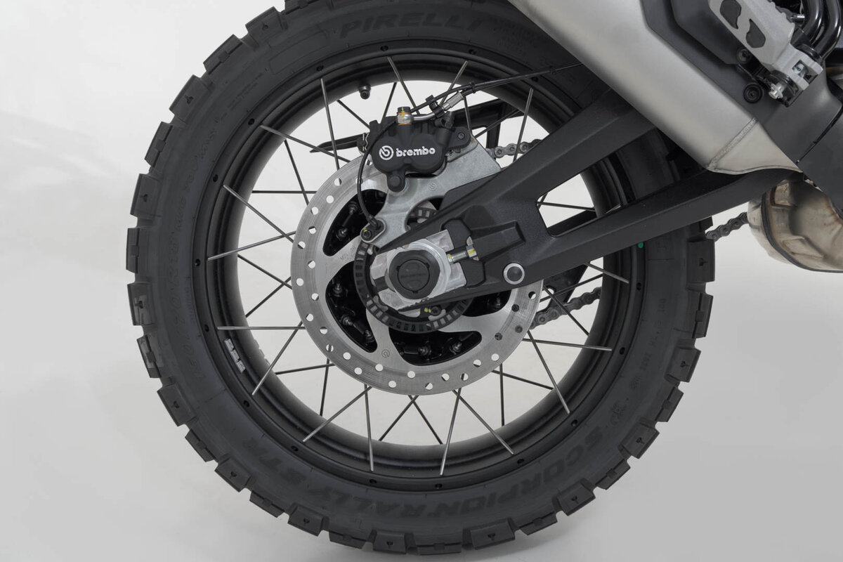 SW-Motech Sturzpad-Kit für Hinterachse schwarz für Ducati Multistrada V2, DesertX