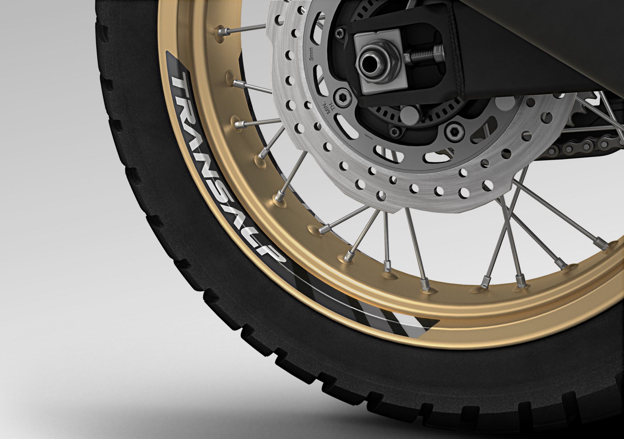 Felgendekor Darkness Black Metallic für Honda XL 750 Transalp (25-) Original