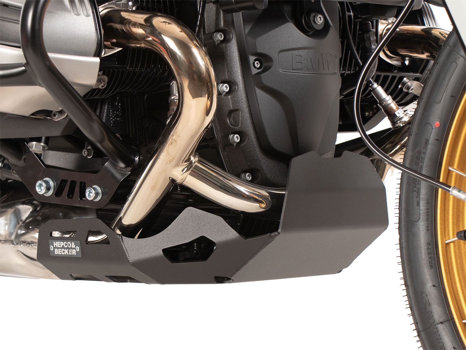 Motorschutzplatte schwarz für BMW R 12 G/S (25-) Hepco & Becker