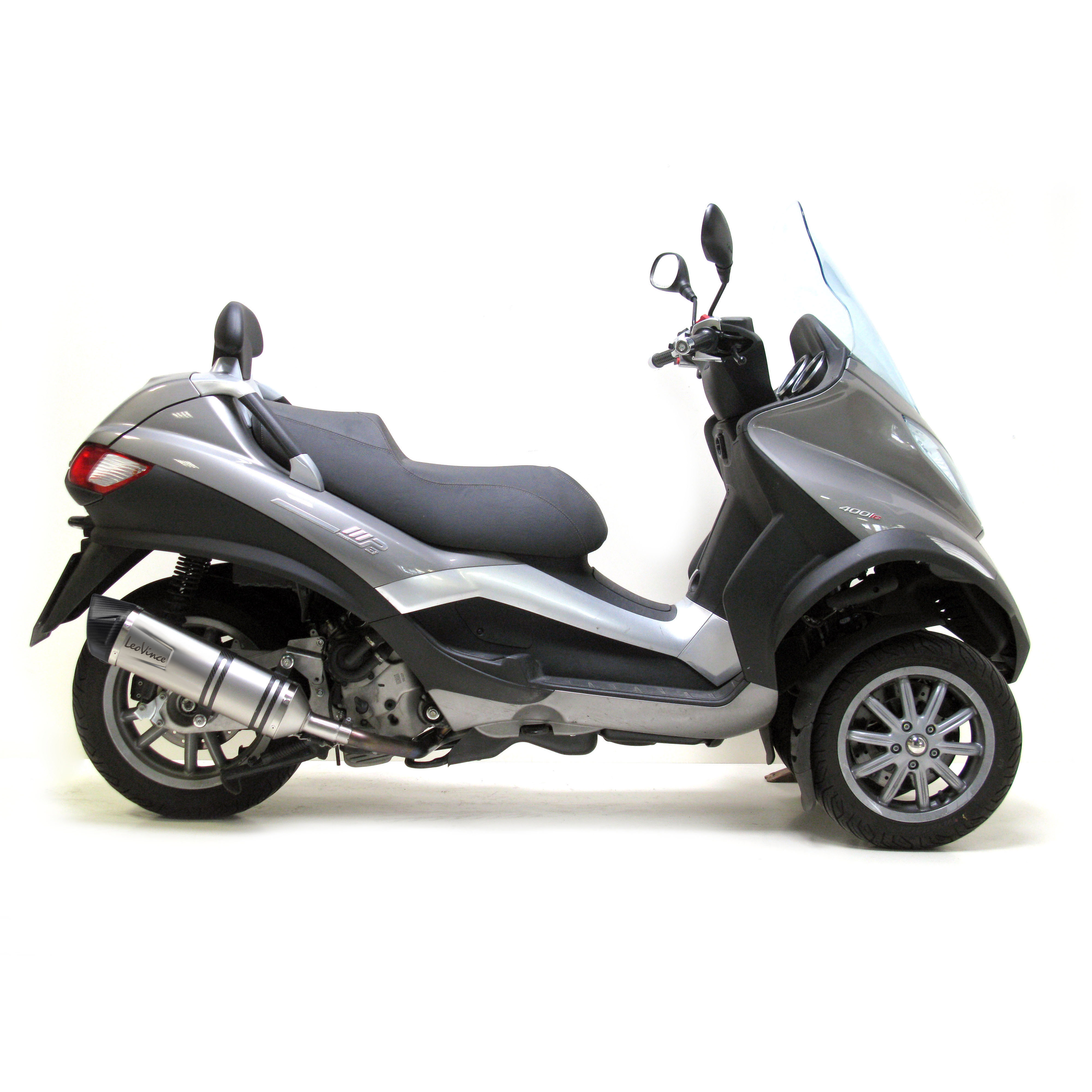 LeoVince Auspuffanlage SBK LV One Evo 2, Edelstahl, Slip On für Piaggio MP3 400 / 500