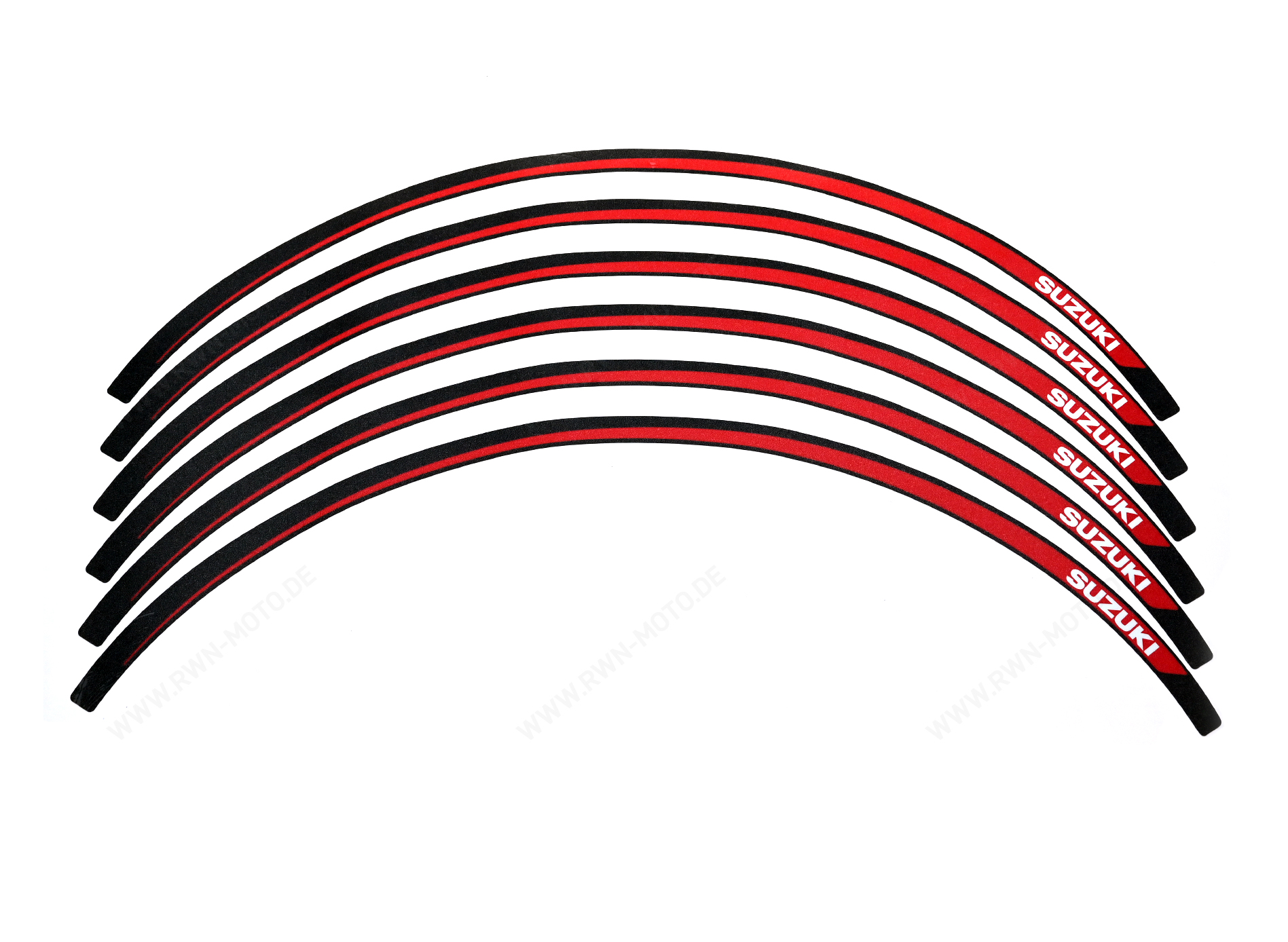 Felgenrandaufkleber (rot / schwarz) Suzuki GSX-8S 2023- Original Zubehör