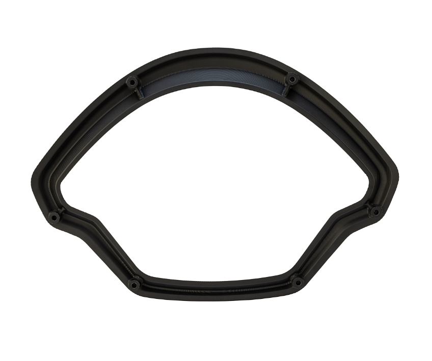 Zierring Tachometer für Vespa GTS/​GTS Super 125/​300ccm (`22-), Alu, schwarz matt eloxiert