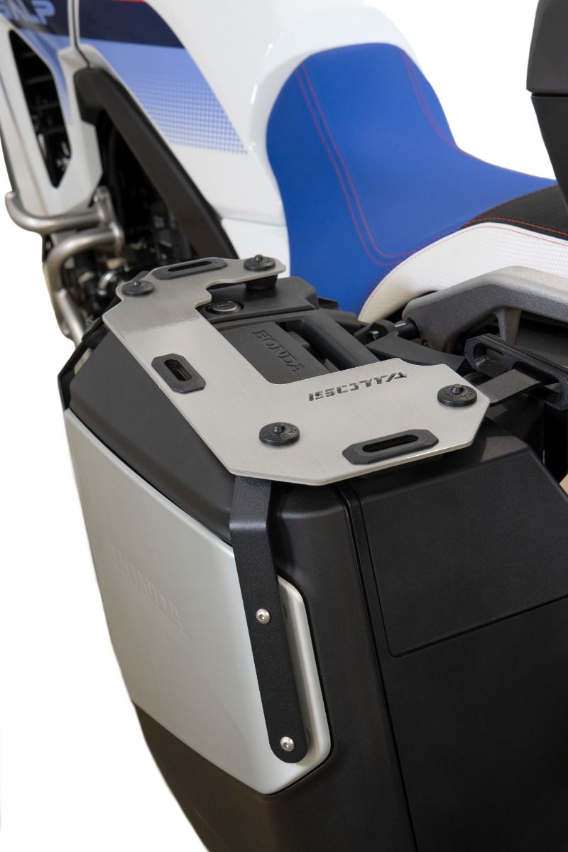 Gepäckträger für Seitenkoffer XL 750 Transalp /NT 1100 /ADV 750 /NC 750 X, Alu gebürstet poliert