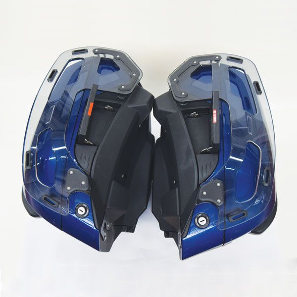 Gepäckträger für Seiten-Koffer BMW K 1600 GT/GTL, R 1250 RT, R 1200 RT, PMMA, leicht getönt