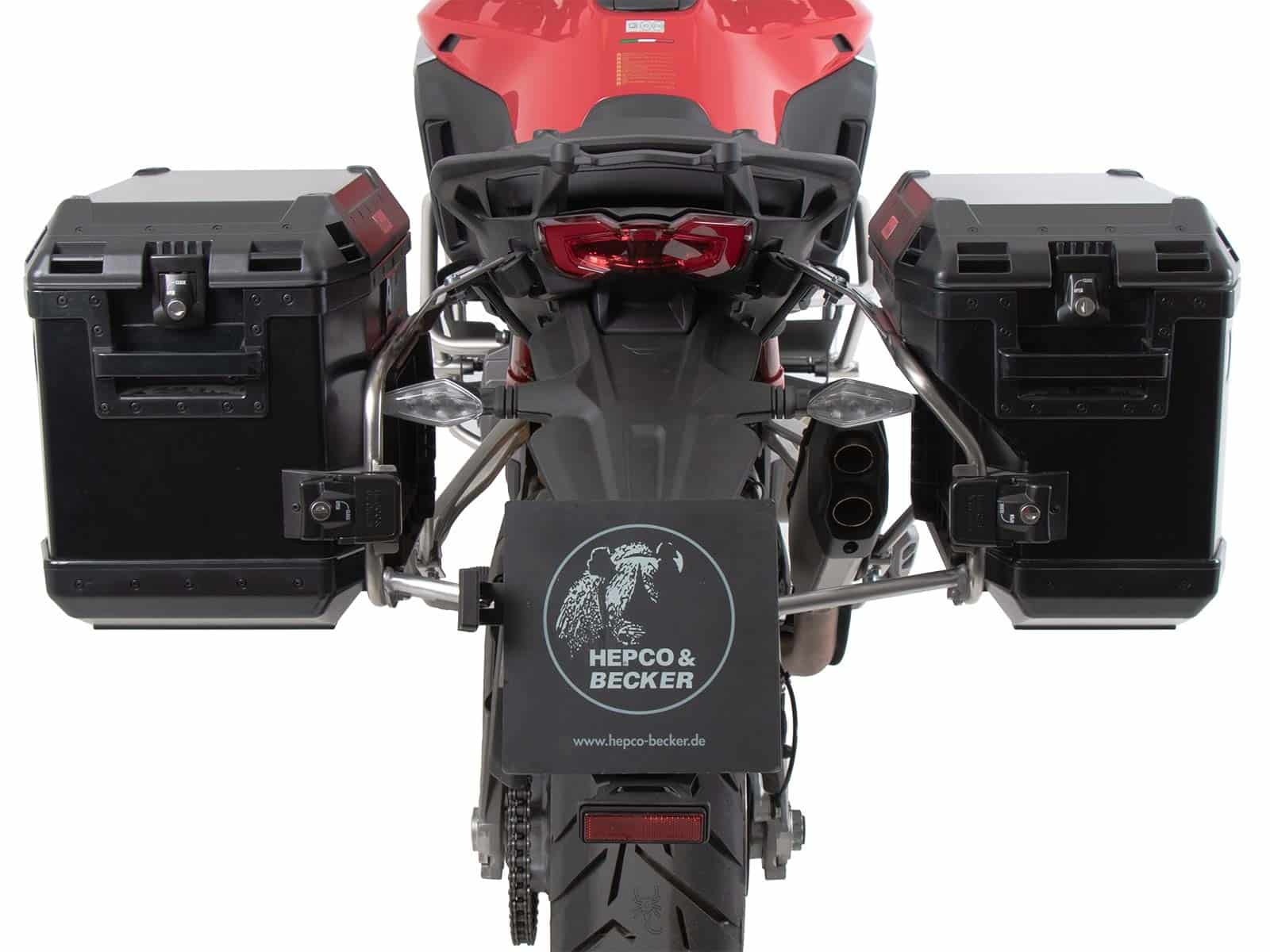 Kofferträgerset Cutout inkl. Kofferset Xplorer Cutout schwarz für Ducati Multistrada V4 /S (25-)