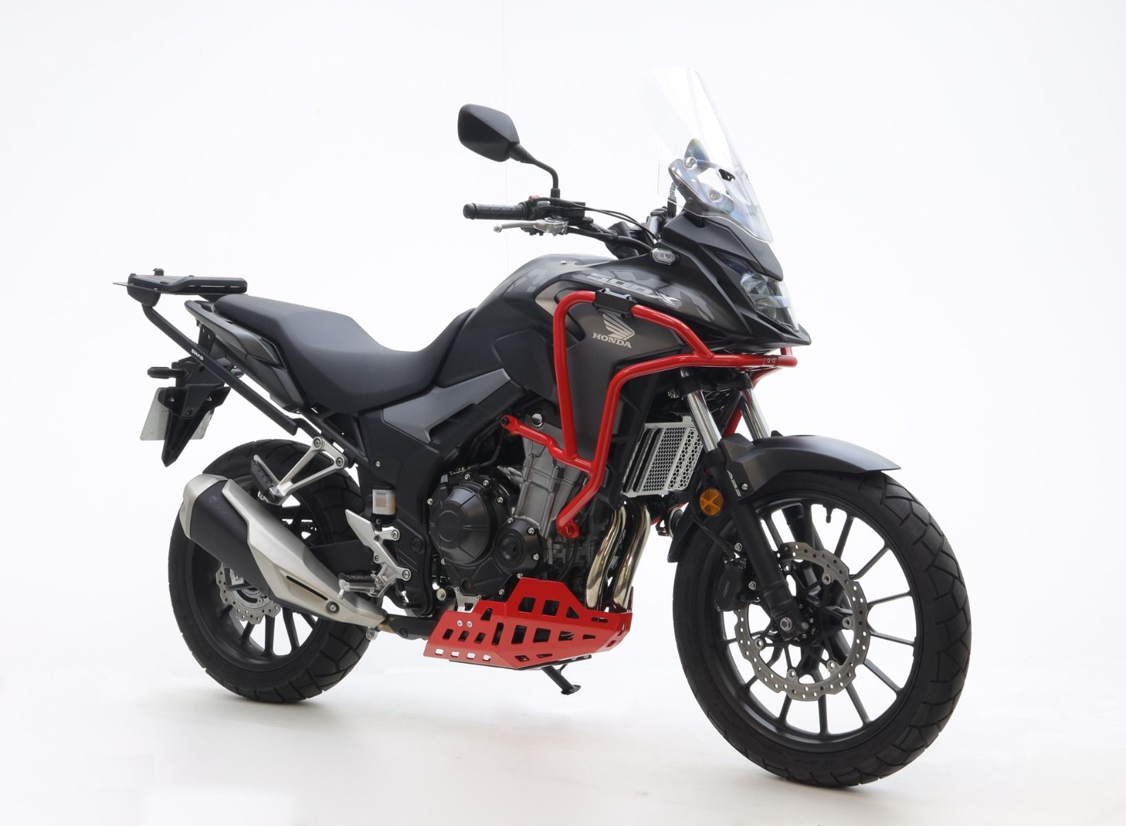 Kühlerschutz für Honda CB 500 X (19-23) / NX 500 (24-) Alu strukturiertes schwarz