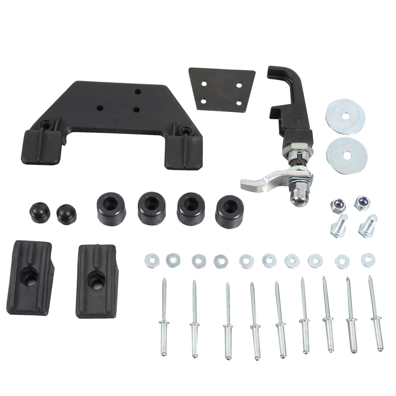 Schnellverschluss-Kit (Selbstmontage) für Ledertaschen zur Montage an Rohrpacktaschenhaltern (1 Seit