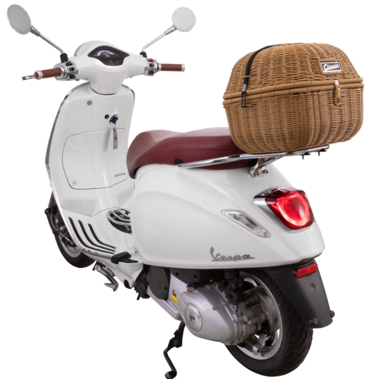 Gepäckkorb Classic für Vespa, braun