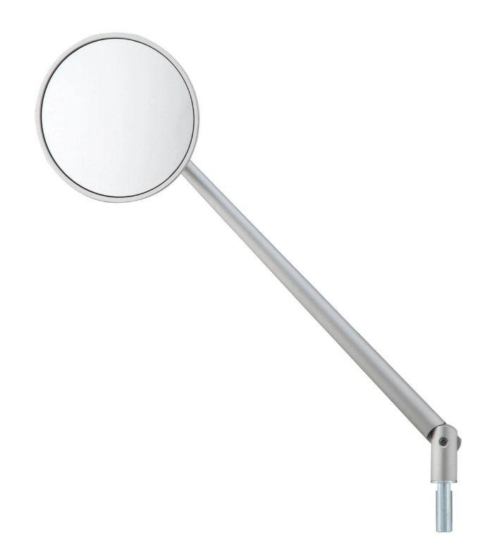 Standard Spiegel für Vespa, Linksgewinde, silber matt