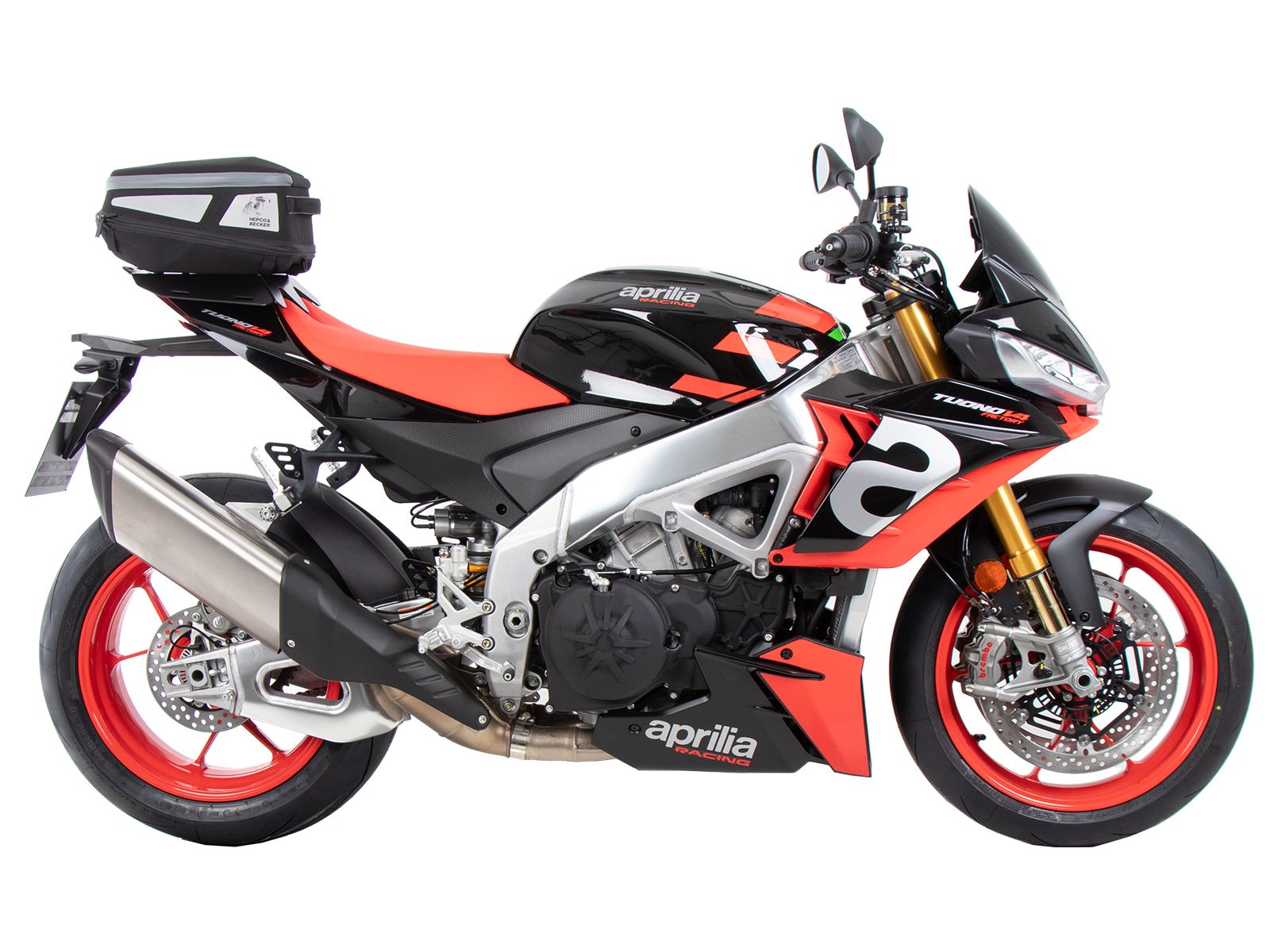 Royster Rearbag Sport Hecktasche schwarz/grau inkl. Basic Befestigung Hepco & Becker