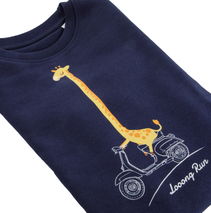 Kinder Sweatshirt "Looong Run", blau
