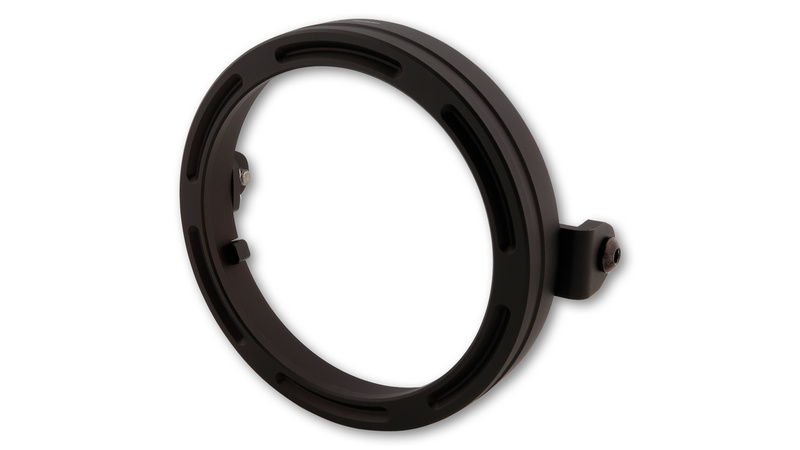 HIGHSIDER pro 5 3/4 Zoll Lampenhalterring Frame-R2 Schwarz CNC, Seitliche Befestigung