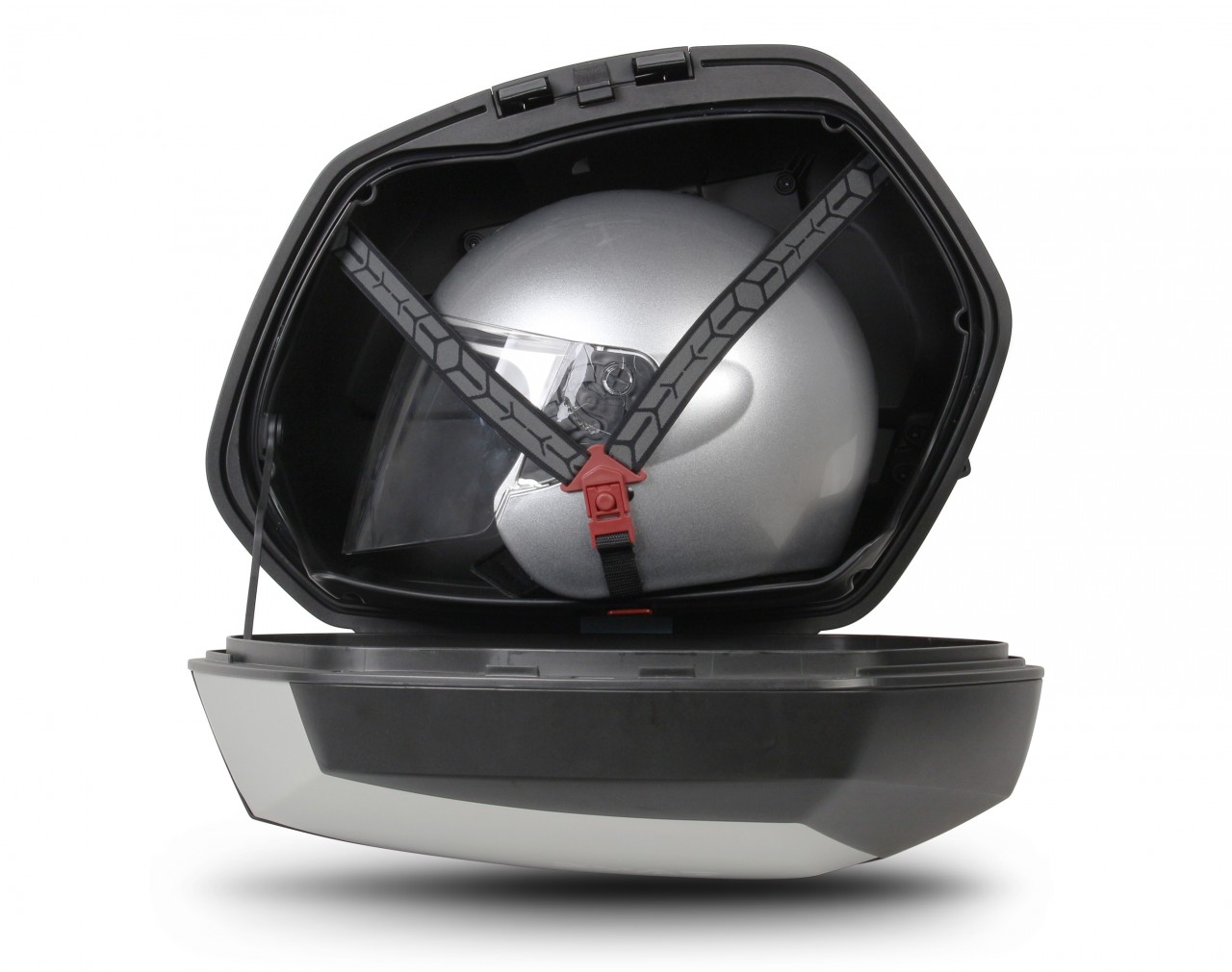 Shad Seitenkoffer Satz SH35, aluminium / schwarz, 35l