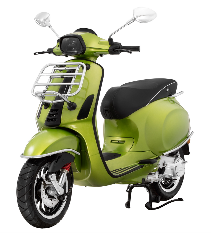 Gepäckträger vorne für Vespa Primavera /​Sprint /​Elettrica 50-150ccm, klappbar, chrom