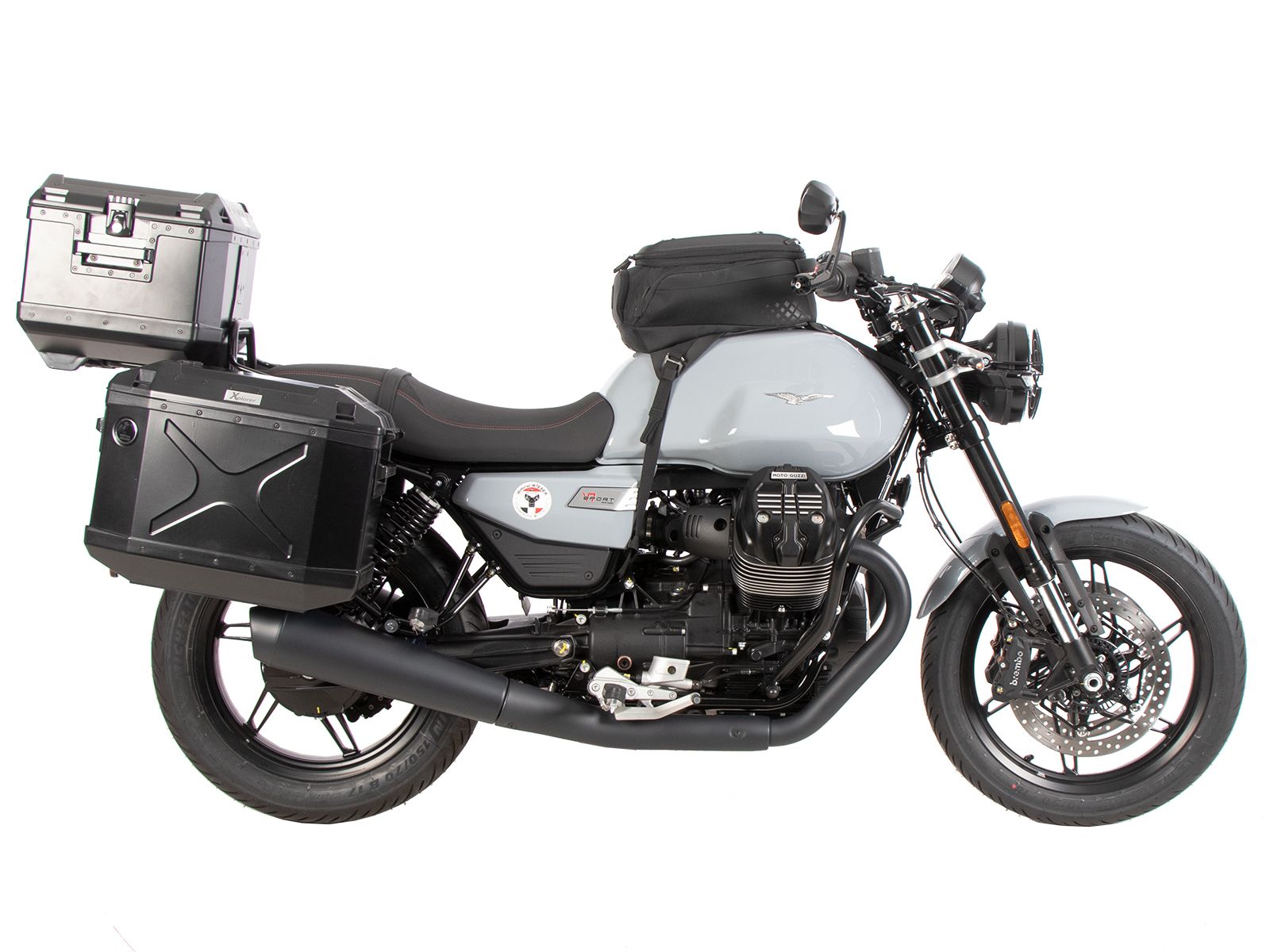Rohrgepäckbrücke Topcase-Träger schwarz für Moto Guzzi V7 850 Sport (25-) Hepco & Becker