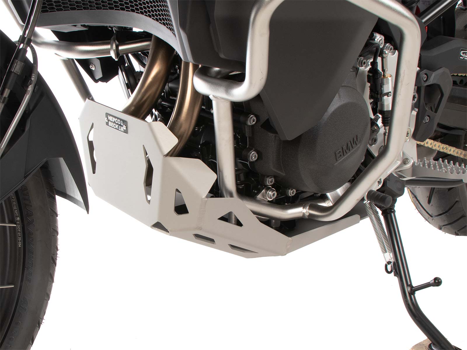 Motorschutzplatte silber für BMW F 900 GS Adventure (24-) Hepco & Becker