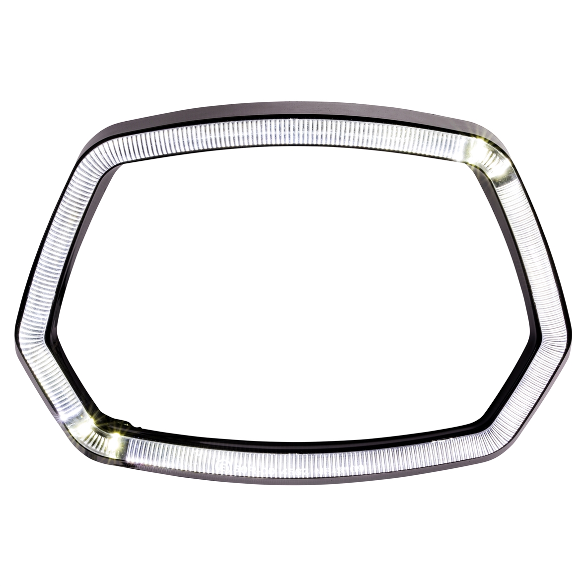 Lampenring schwarz glanz LED Leuchtring für Vespa Sprint 125/​150ccm 4T ('13-'18)