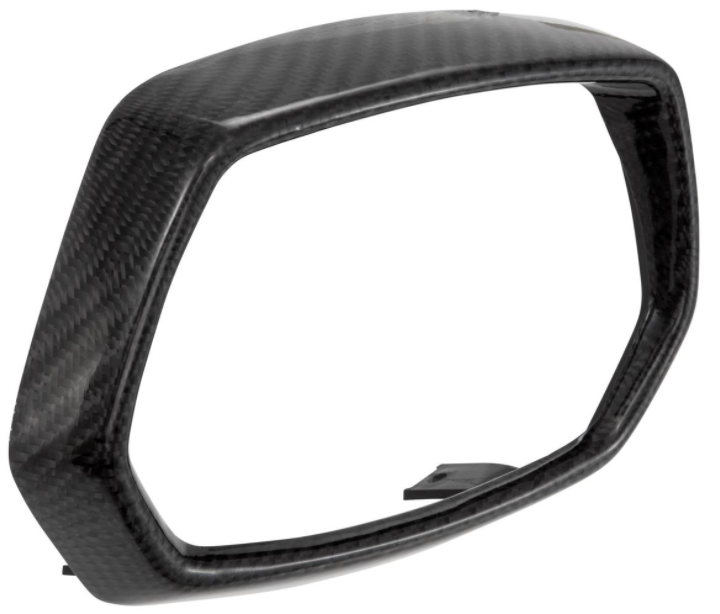 Lampenring schwarz für Vespa Sprint 50-150ccm 2T/​4T ('13-'18), Carbon