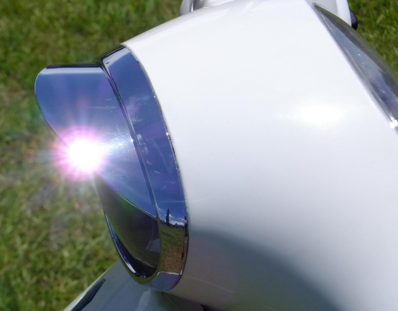 Lampenring mit Lampenschirm für Vespa ET2 /​ET4 50-150ccm, chrom