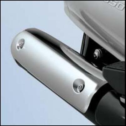 Auspuffblende, Chrom für Suzuki Burgman AN650 BJ. 2007-2012/ Burgman AN650 BJ. 2005-2006/ Burgman AN