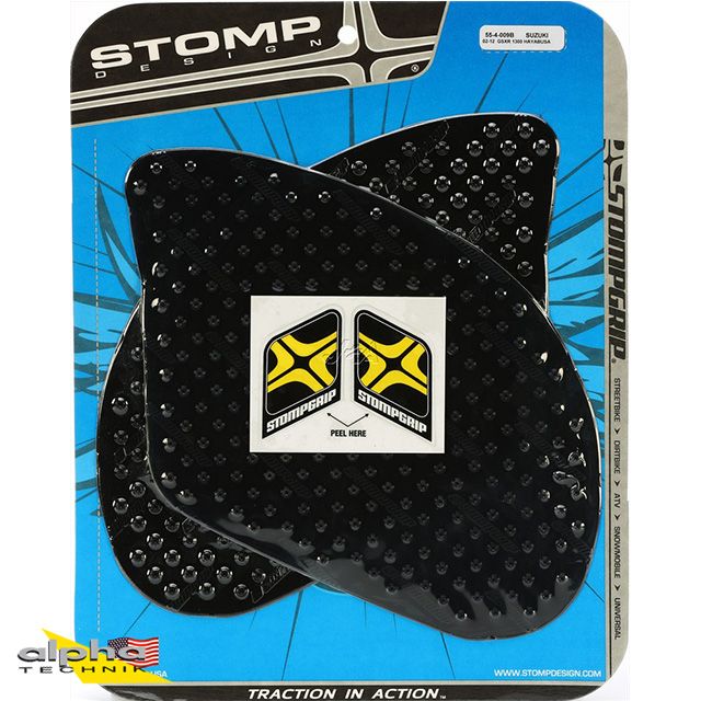 Stompgrip schwarz Volcano für Suzuki GSX1300R Hayabusa 1999-18