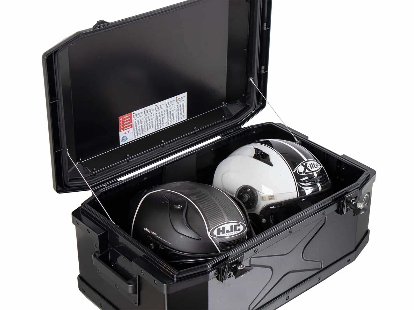 Alu-Topcase Xplorer 60 Liter Aluminium schwarz Hepco & Becker