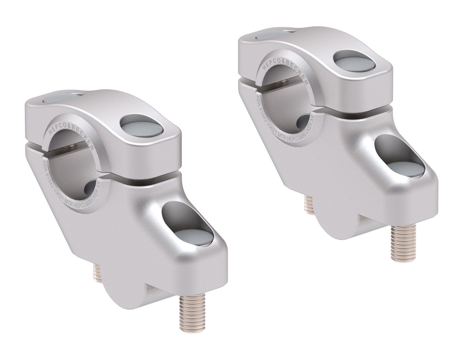 Lenkererhöhung H=30 mm mit Versatz 21 mm zurück für Honda CBF 1000 (06-09) Hepco & Becker