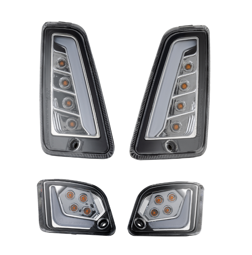 Blinker Kit vorne & hinten für Vespa GTS/​GTS Super/​GTV 125-300ccm, klar