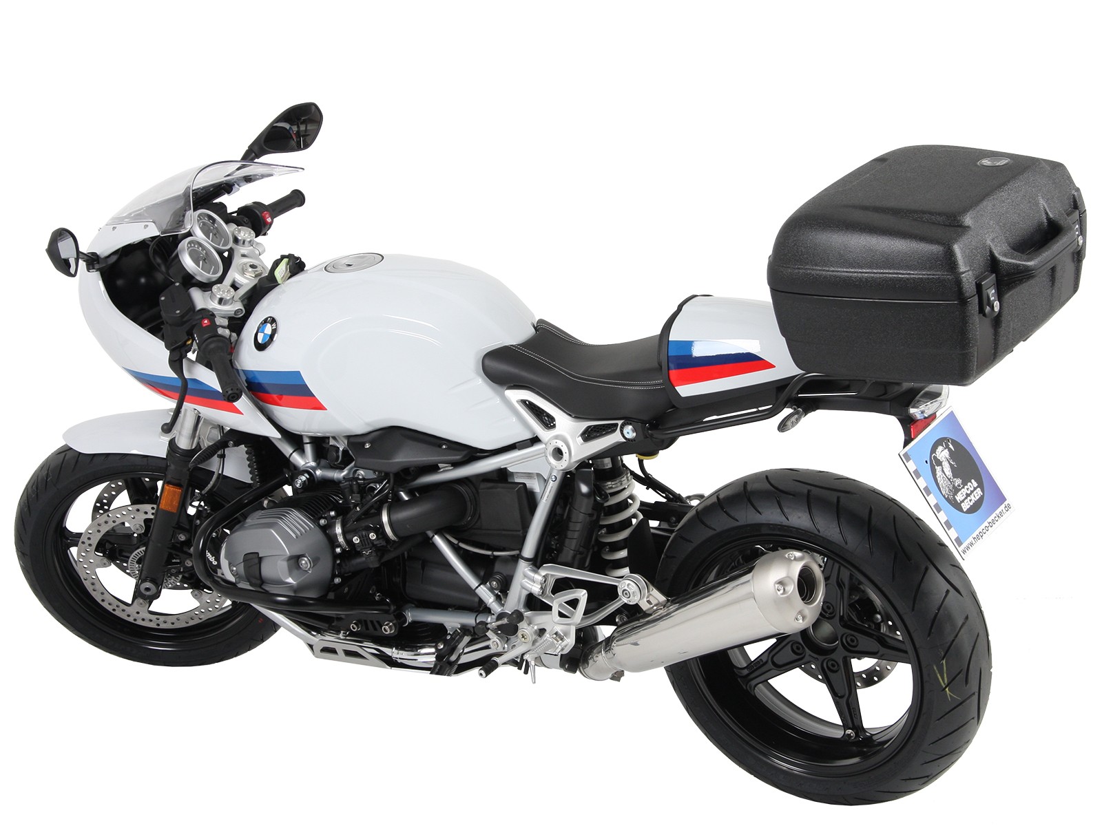 Alurack Topcase-Träger schwarz für BMW R nineT Racer (17-20) Hepco & Becker