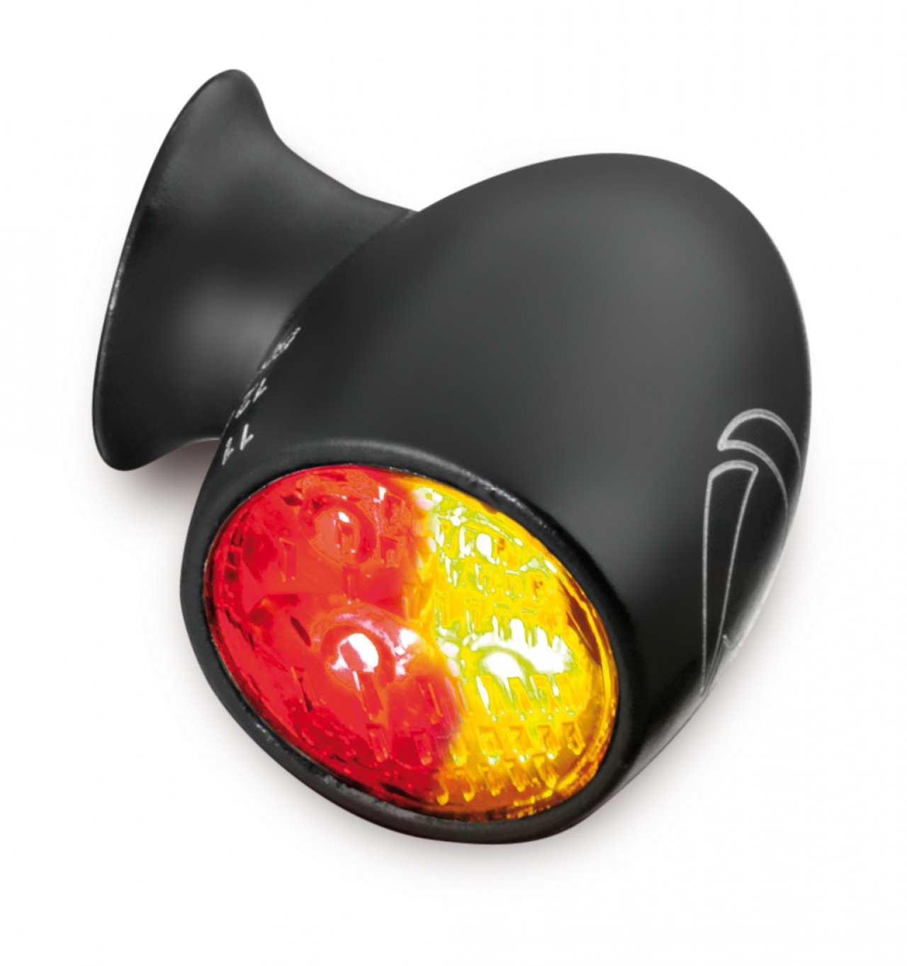 Kellermann Blinker, Rück- und Bremslicht, Atto DF, Stahl, LED, HL/HR 12 V, schwarz matt