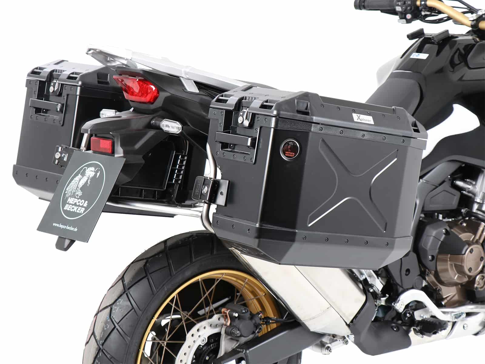 Kofferträgerset Cutout schwarz für Honda CRF 1100 L Africa Twin (24-) Hepco & Becker
