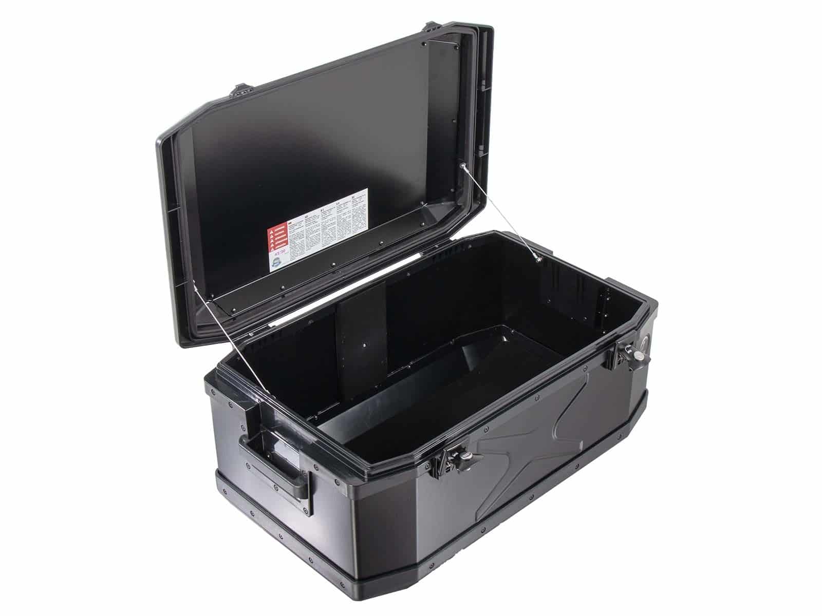Alu-Topcase Xplorer 60 Liter Aluminium schwarz Hepco & Becker