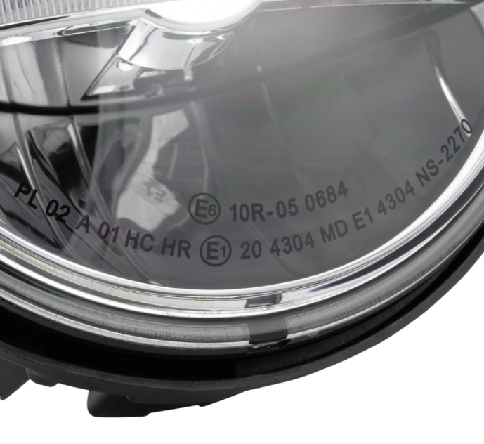 Scheinwerfer LED für Vespa Primavera 50-150ccm 2T/​4T (-'18), schwarz matt