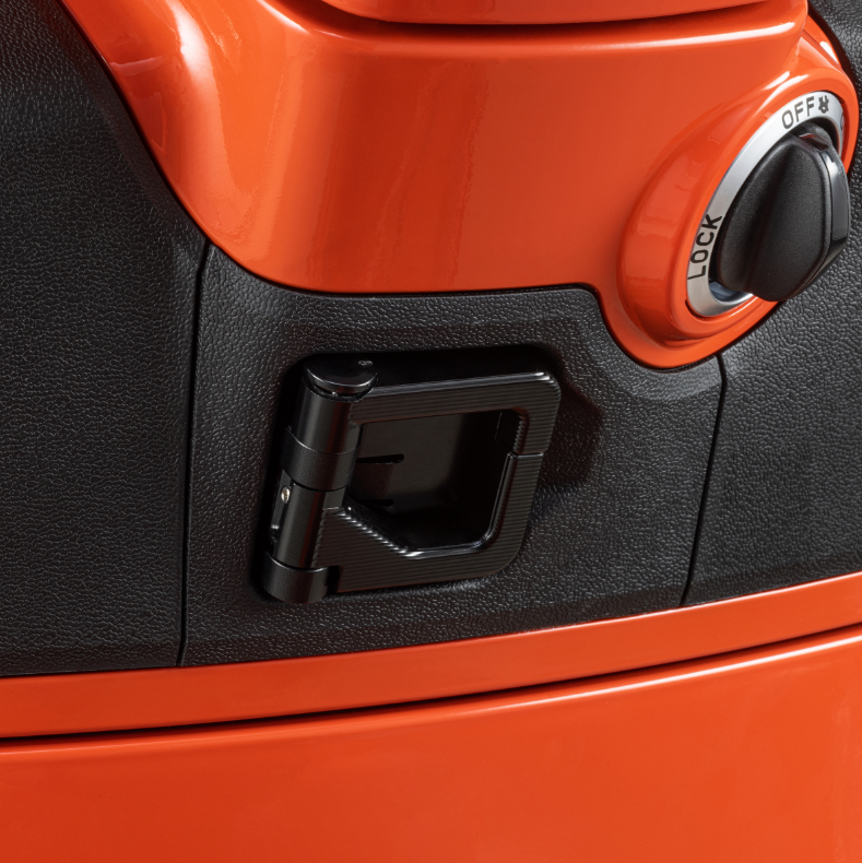 Gepäckhaken für Vespa GTS/​GTS Super 125/​300ccm (`22-), Alu, schwarz eloxiert