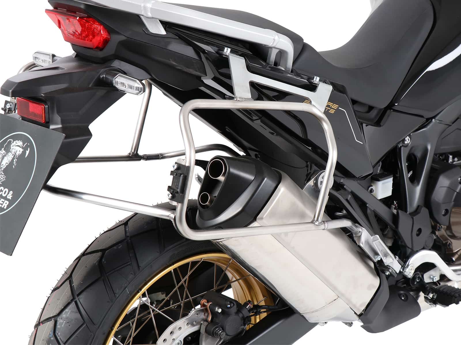 Kofferträgerset Cutout schwarz für Honda CRF 1100 L Africa Twin (24-) Hepco & Becker