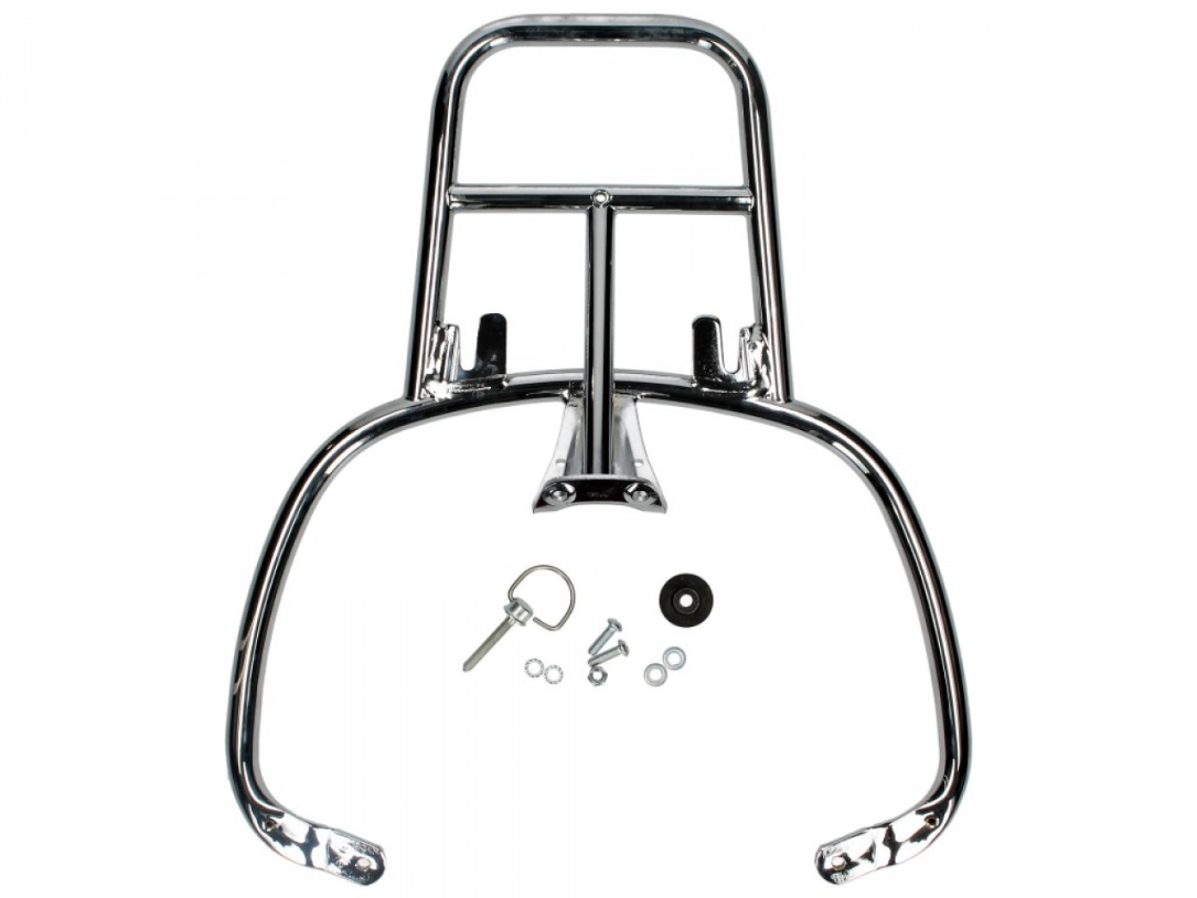 Top Case Gepäck-Träger Chrom Vespa Primavera / Sprint / Elettrica