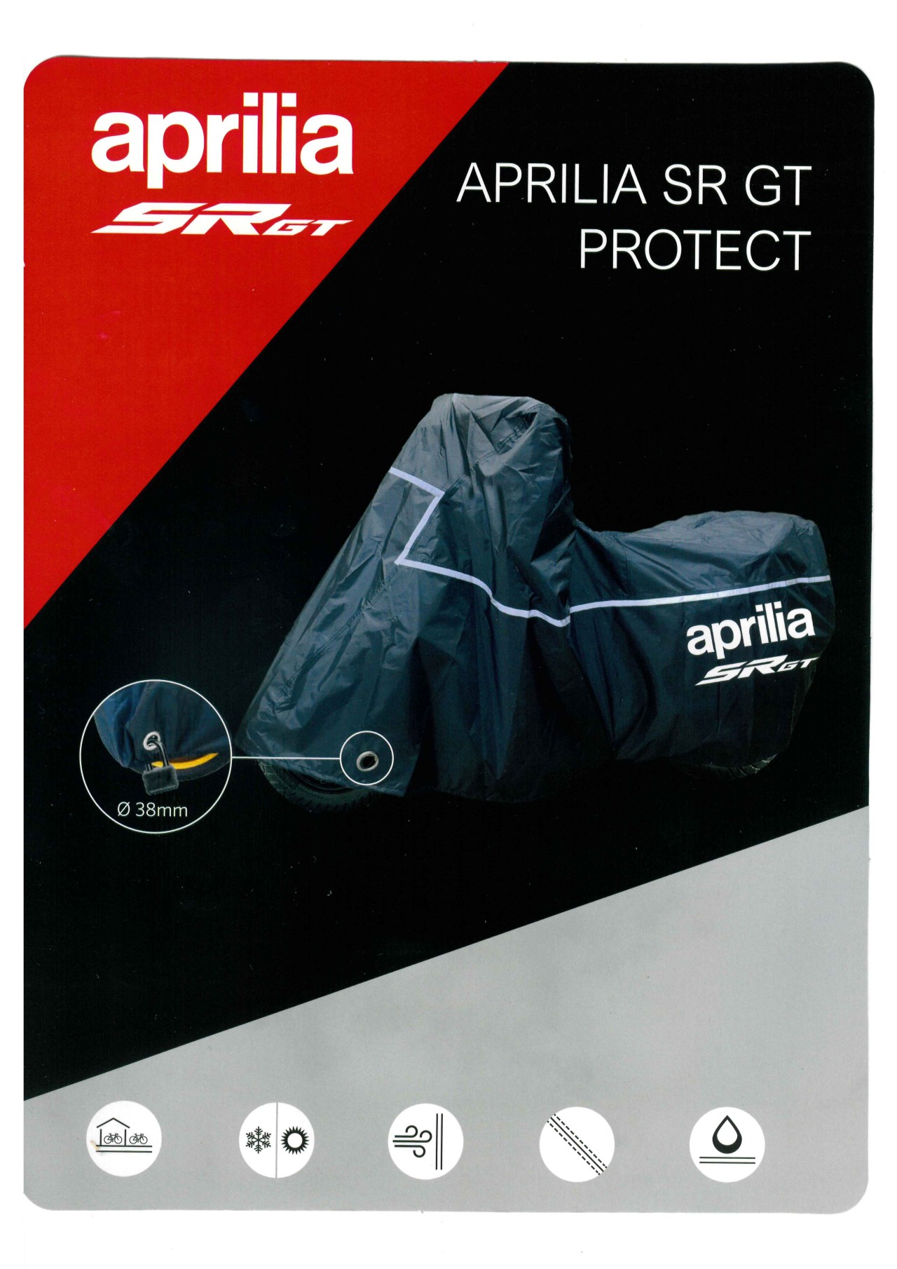 Outdoor Faltgarage für Aprilia SR GT 125 / 200