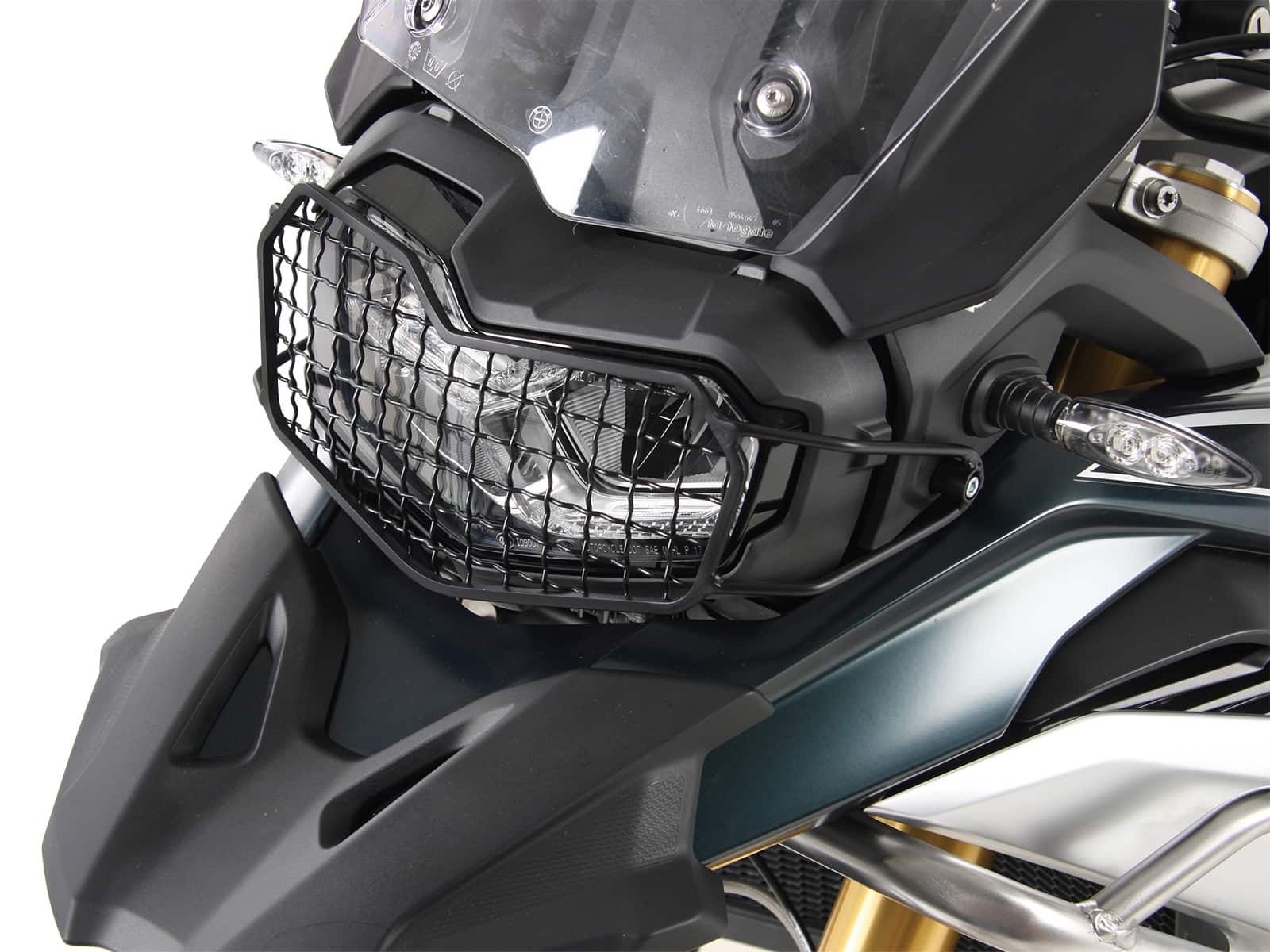 Lampenschutzgitter schwarz für BMW F 850 GS Hepco & Becker