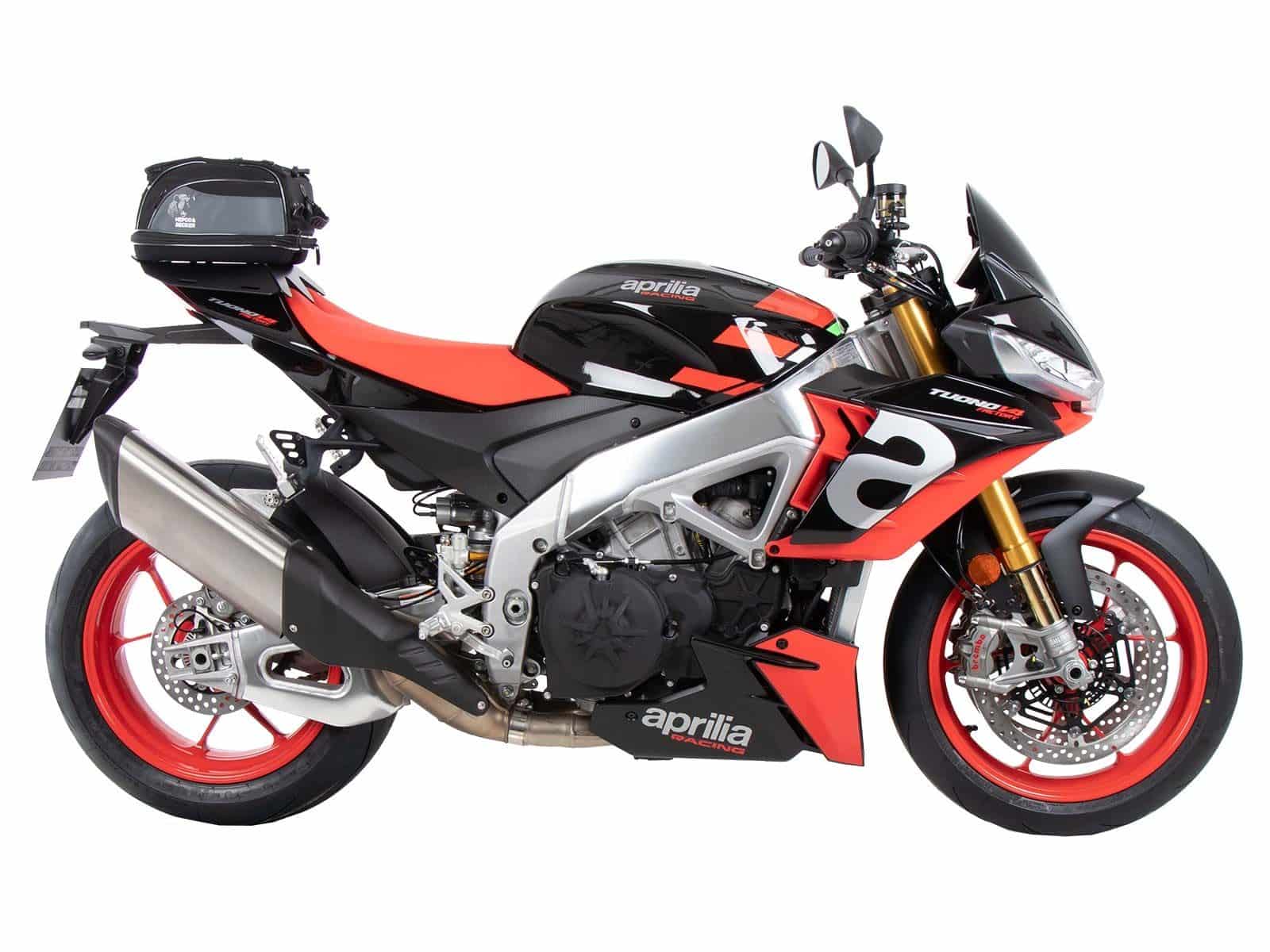 Sportrack festverschraubt schwarz für Aprilia Tuono V4 Factory /RSV 4 /RSV 4 Factory (21-24)