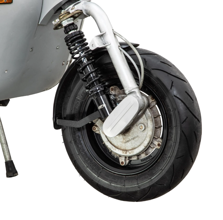 Kotflügel 2.0 Garelli Race EVO II für Vespa PX 80-200ccm, GFK schwarz, Halter schwarz