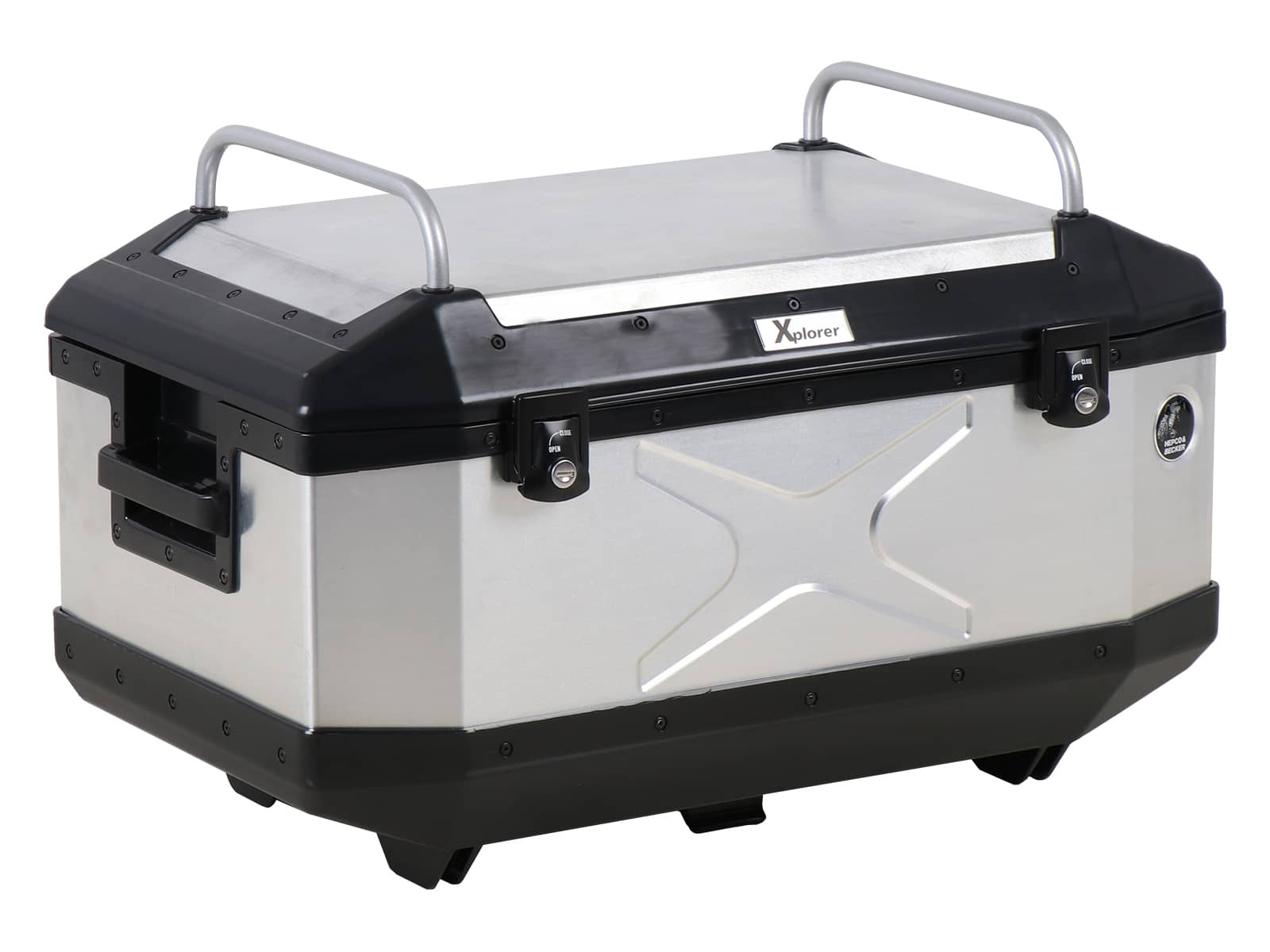 Alu-Topcase Xplorer 60 Liter Aluminium silber Hepco & Becker
