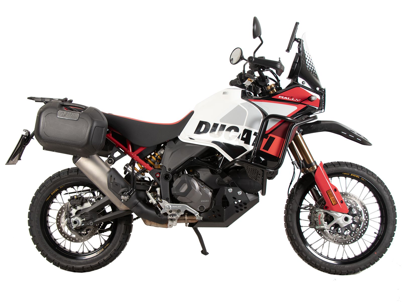 C-Bow Seitenträger schwarz für Ducati DesertX Rally (24-) Hepco & Becker