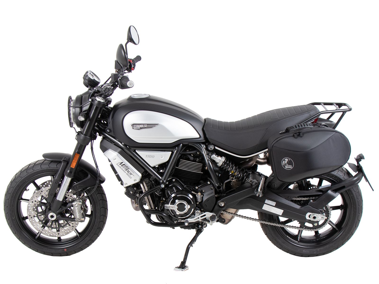 C-Bow Seitenträger links für Ducati Scrambler 1100 Dark Pro /Pro /Sport Pro (21-24) Hepco & Becker