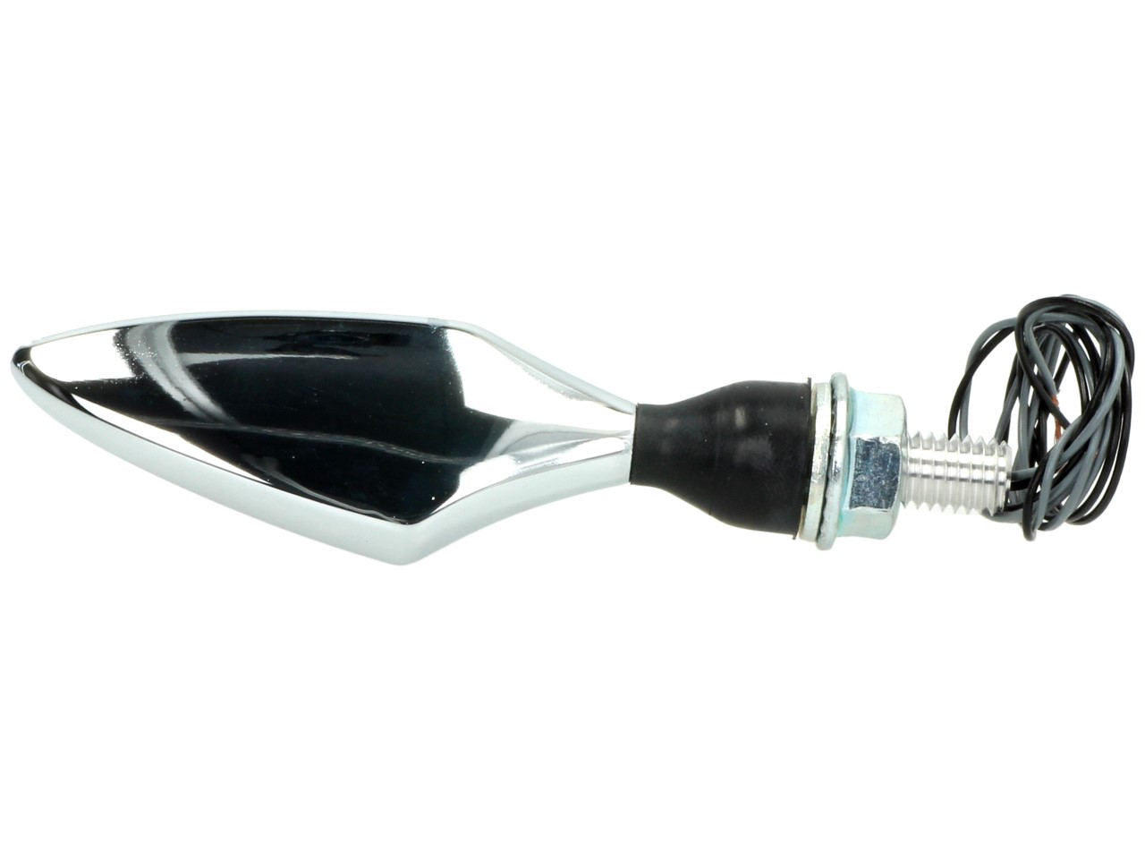 Kellermann Blinker, Rhombus, Stahl, LED, VL/HR, 12 V, chrom glänzend, M8x20, E-geprüft