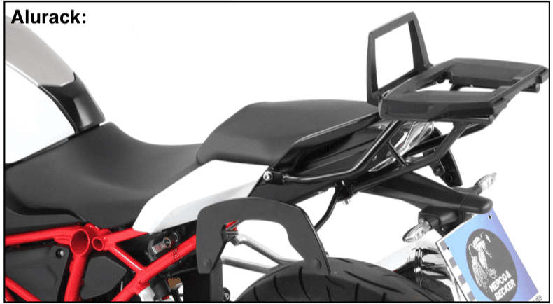 Alurack Topcase-Träger schwarz für BMW R 1250 R (19-) Hepco & Becker