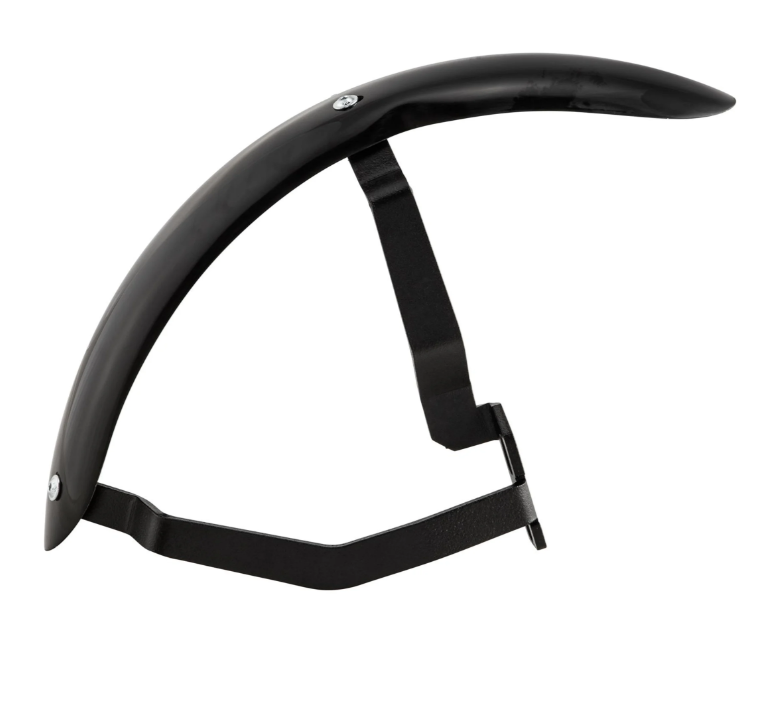 Kotflügel 2.0 Garelli Race EVO II für Vespa PX 80-200ccm, GFK schwarz, Halter schwarz