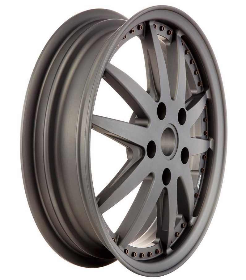 Felge Sport vorne/hinten für Vespa GTS/​GTS Super/​GTV/​GT 60/​GT/​GT L/​946 125-300ccm, grau matt